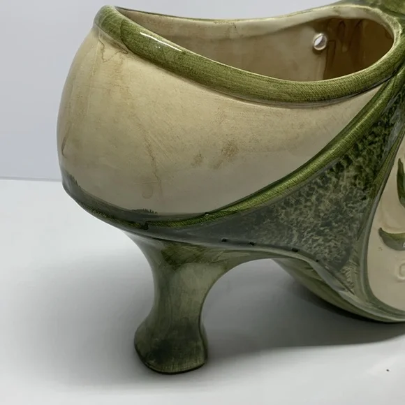 Faience High Heel Boot Figurine – Italy, Late 19th Century,